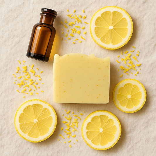 Elegant Flat Lay Lemon Mockup