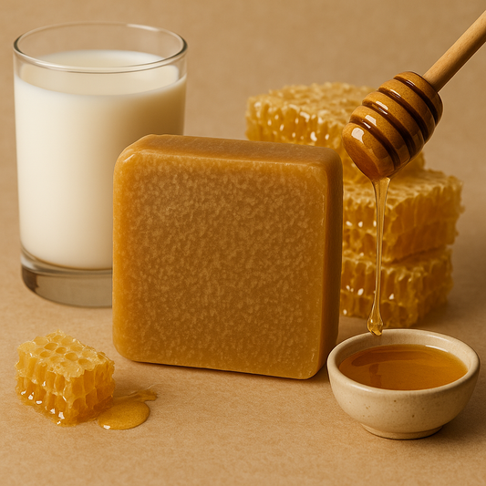 Goat Milk and Honey Soap Mockup