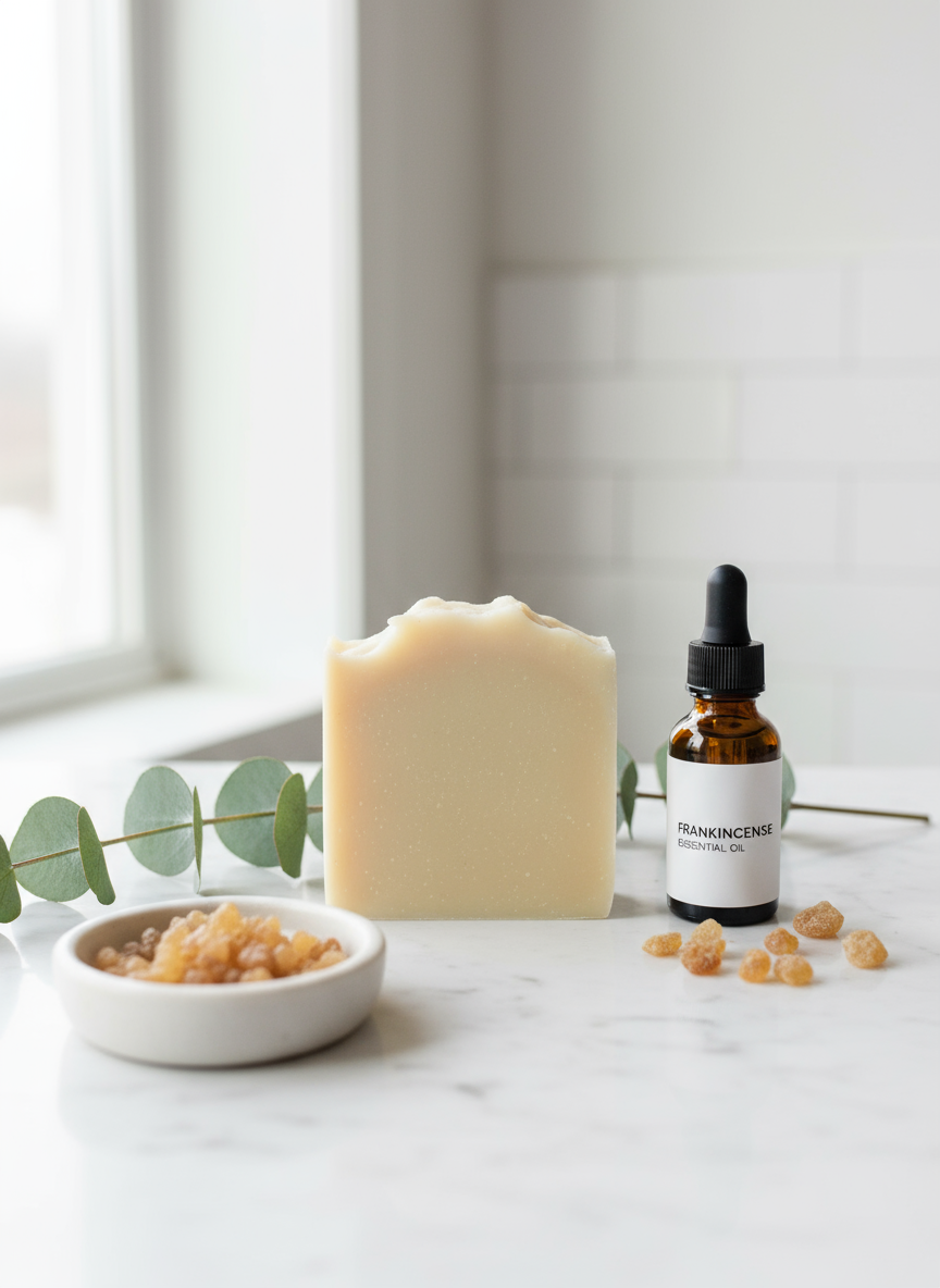 Minimalist aromatherapy mockup