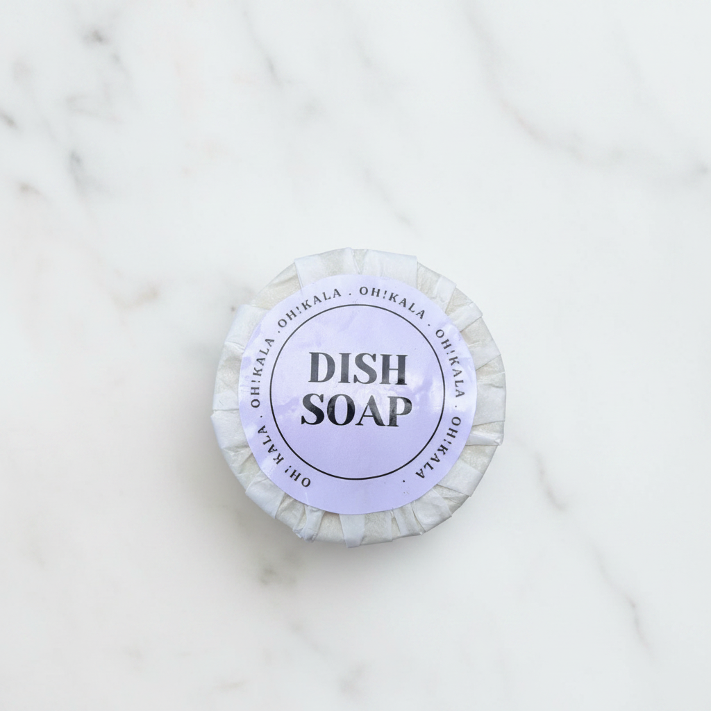 Oh!Kala Dish Soap White Minimalist Mockup