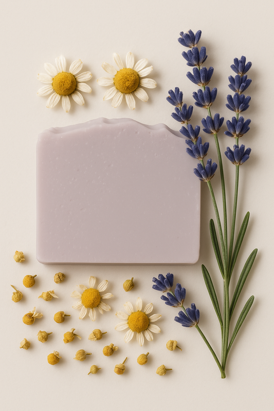 Chamomile and Lavender Soap Mockup