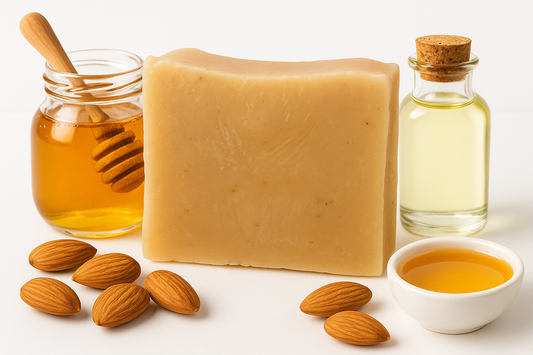 Honey and Almond Oil Soap Mockup