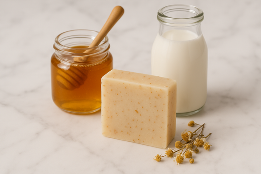 Honey and milk mockup