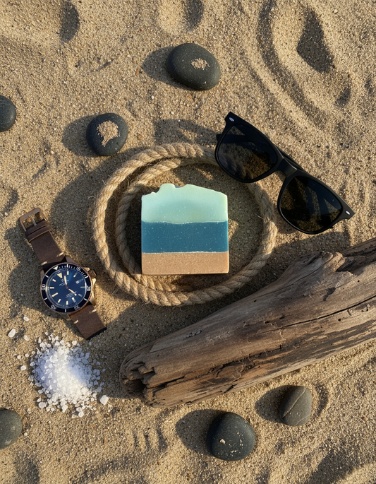 Masculine beach mockup