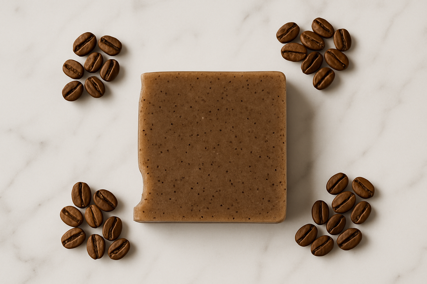 Minimalist coffee flat lay