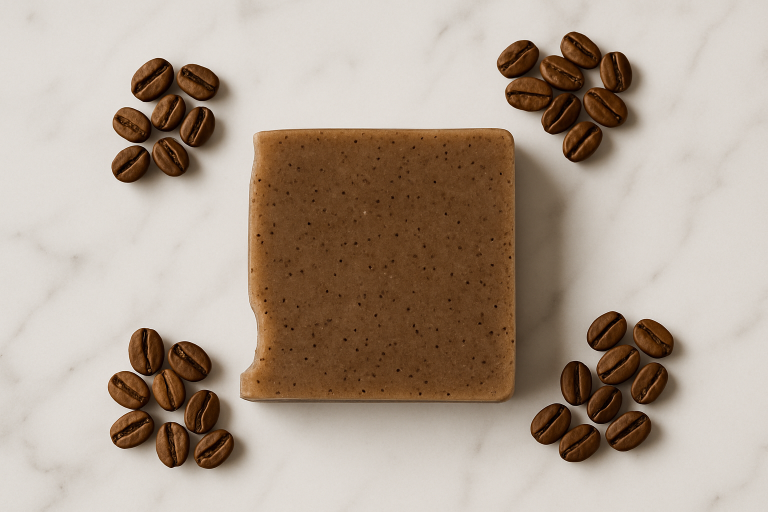 Minimalist coffee flat lay