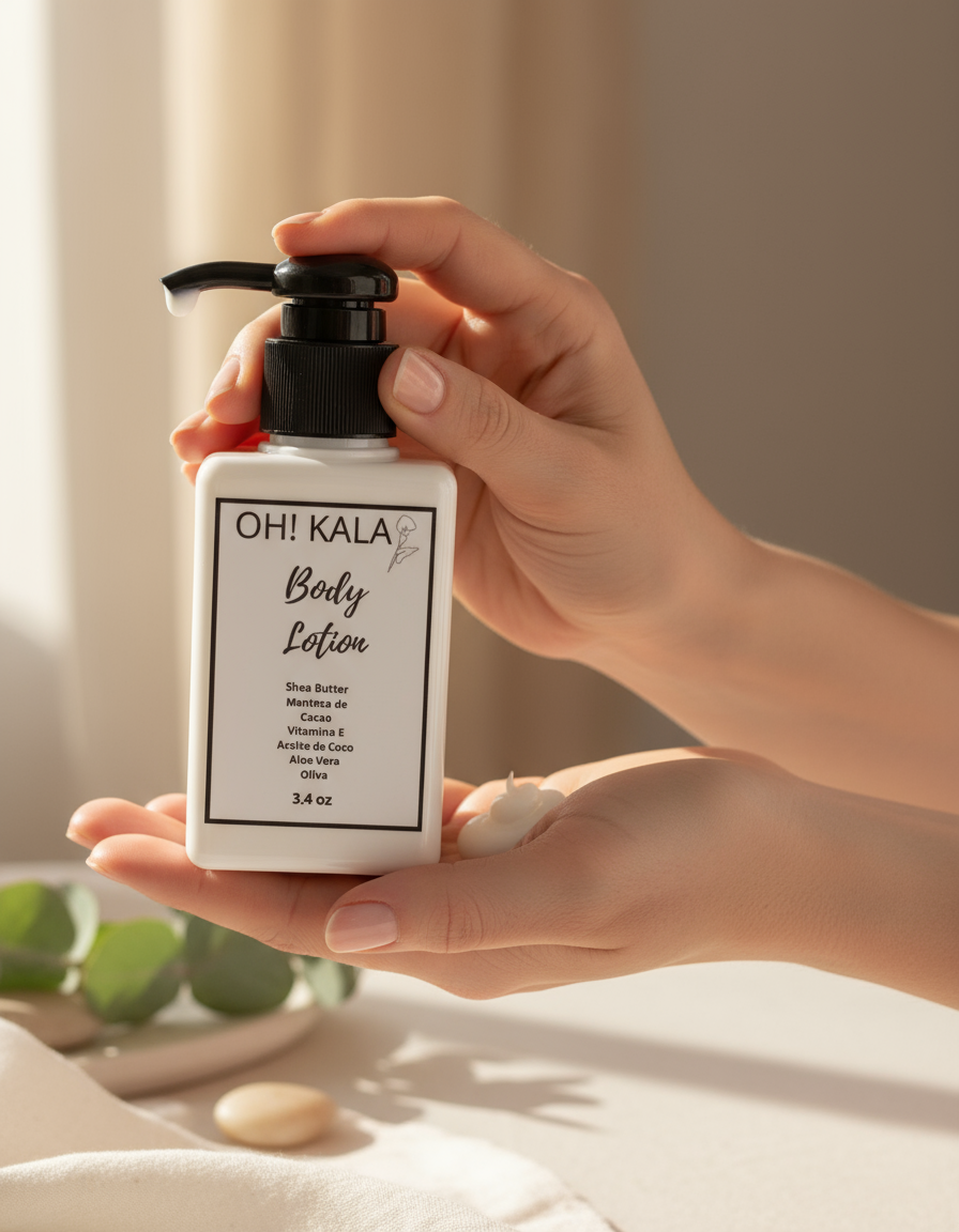 OH! KALA Body Lotion Lifestyle Mockup