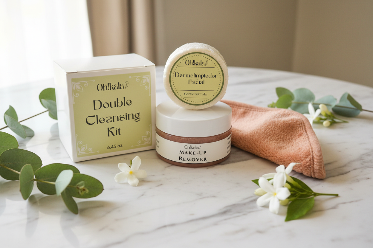 Oh!kala Double Cleansing Kit Lifestyle Mockup
