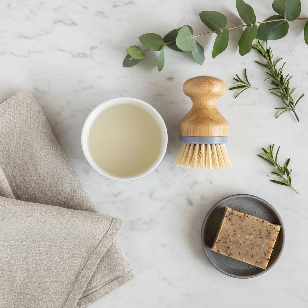 Overhead flat lay mockup